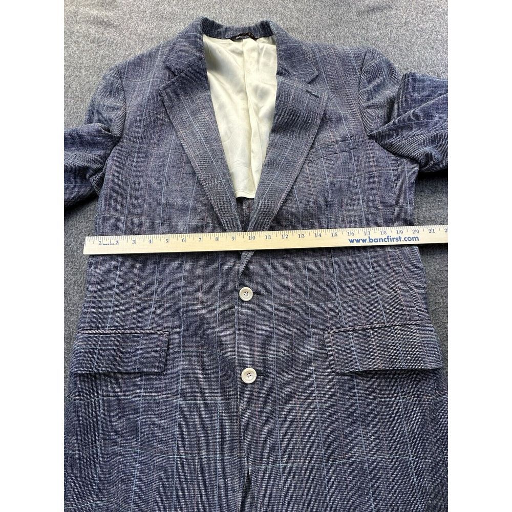 Cricketeer Blazer Mens 40" Black Checkered Tweed Pockets Suit Jacket Sports‎ - Picture 5 of 12